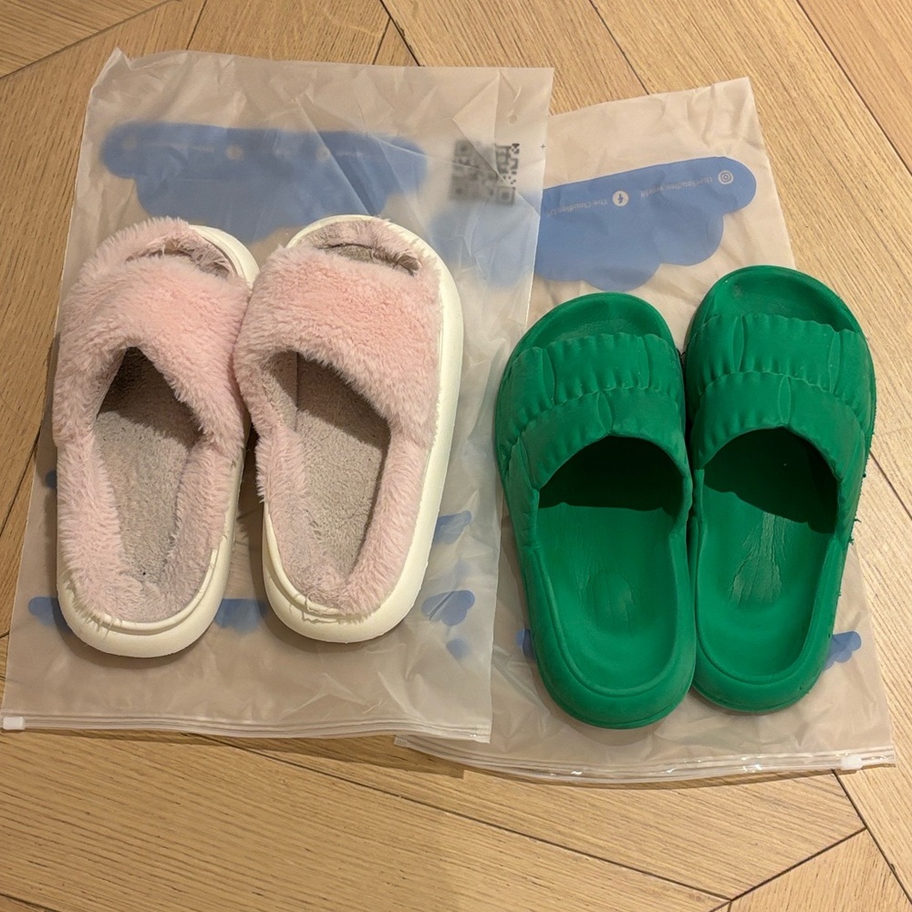 The Cloudies cozy/mules slide bundle size 7